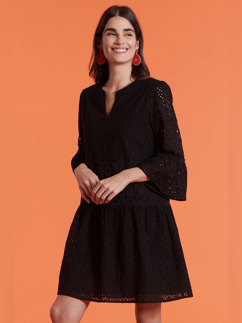 Tyler Boe Ingrid Eyelet Mini Dress , sz : medium